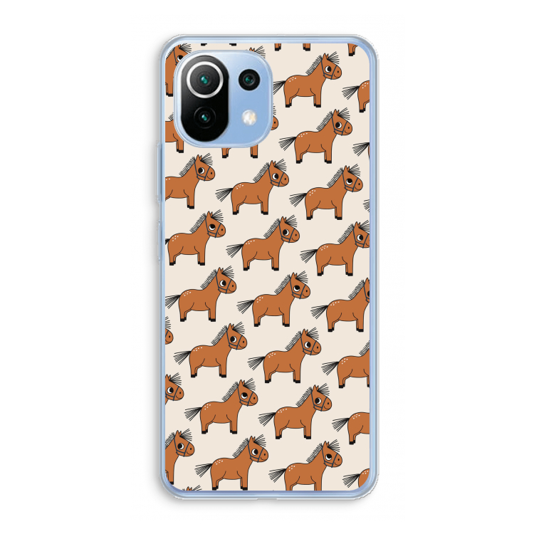 Pony: Xiaomi Mi 11 Lite Transparant Hoesje