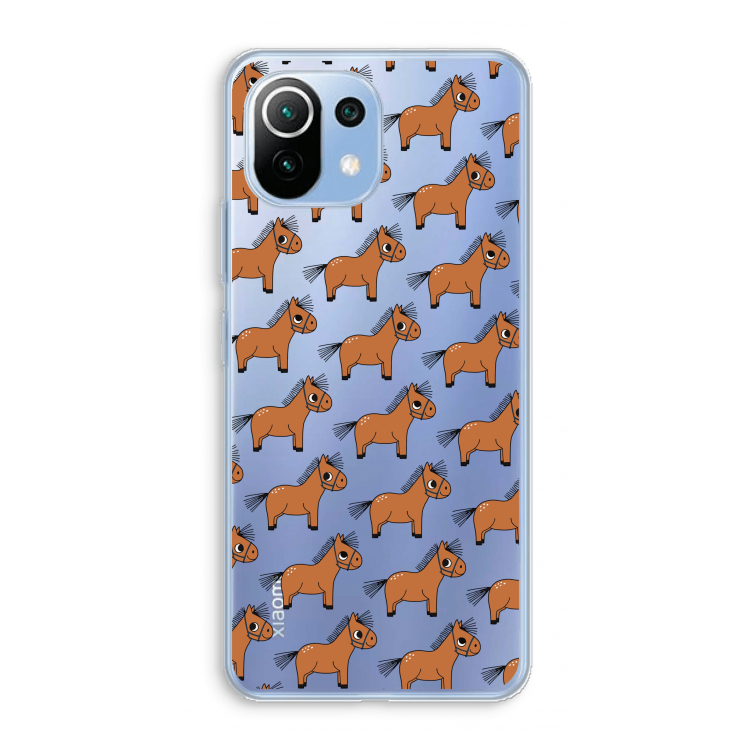Pony: Xiaomi Mi 11 Lite Transparant Hoesje
