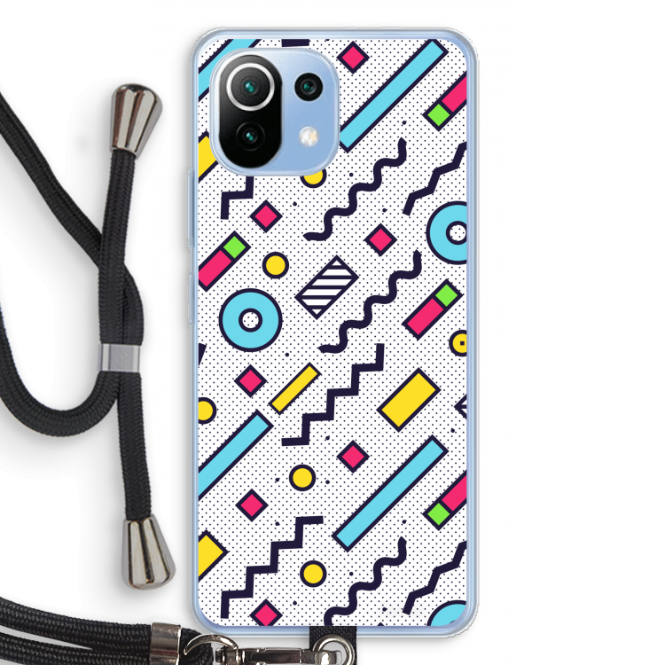 8-bit N°8: Xiaomi Mi 11 Lite Transparant Hoesje met koord