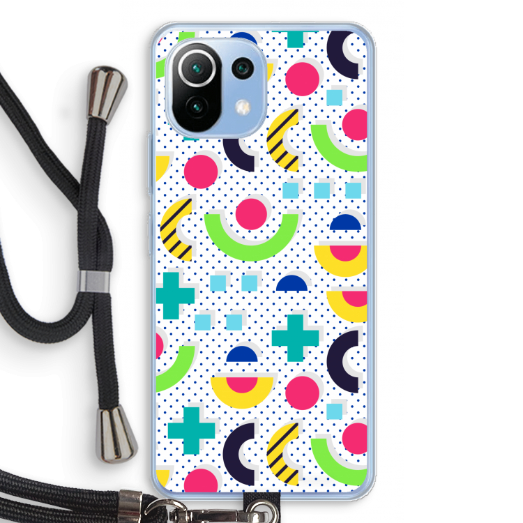 8-bit N°1: Xiaomi Mi 11 Lite Transparant Hoesje met koord