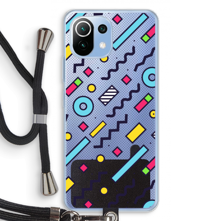 8-bit N°8: Xiaomi Mi 11 Lite Transparant Hoesje met koord