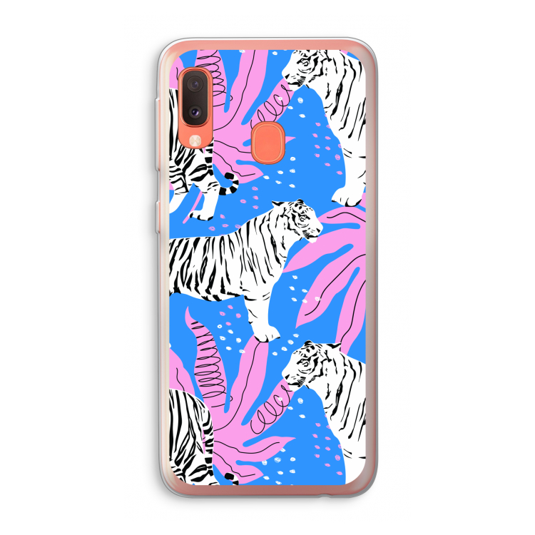 Tijger: Samsung Galaxy A20e Transparant Hoesje
