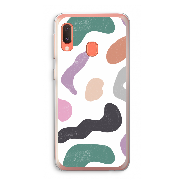 Memphis Shapes: Samsung Galaxy A20e Transparant Hoesje