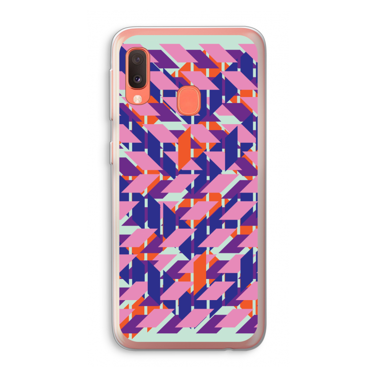 Skew Blush 3: Samsung Galaxy A20e Transparant Hoesje