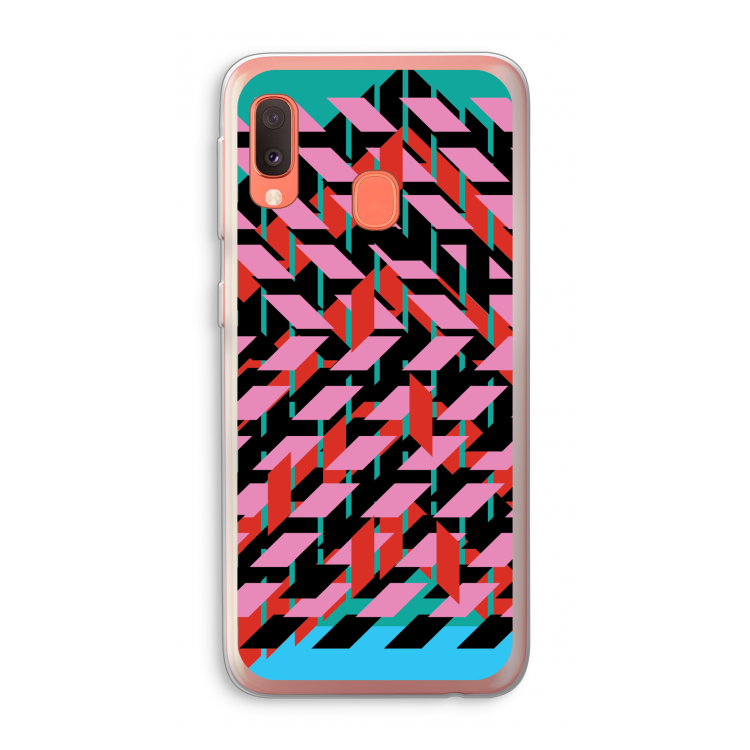 Skew Blush 2: Samsung Galaxy A20e Transparant Hoesje