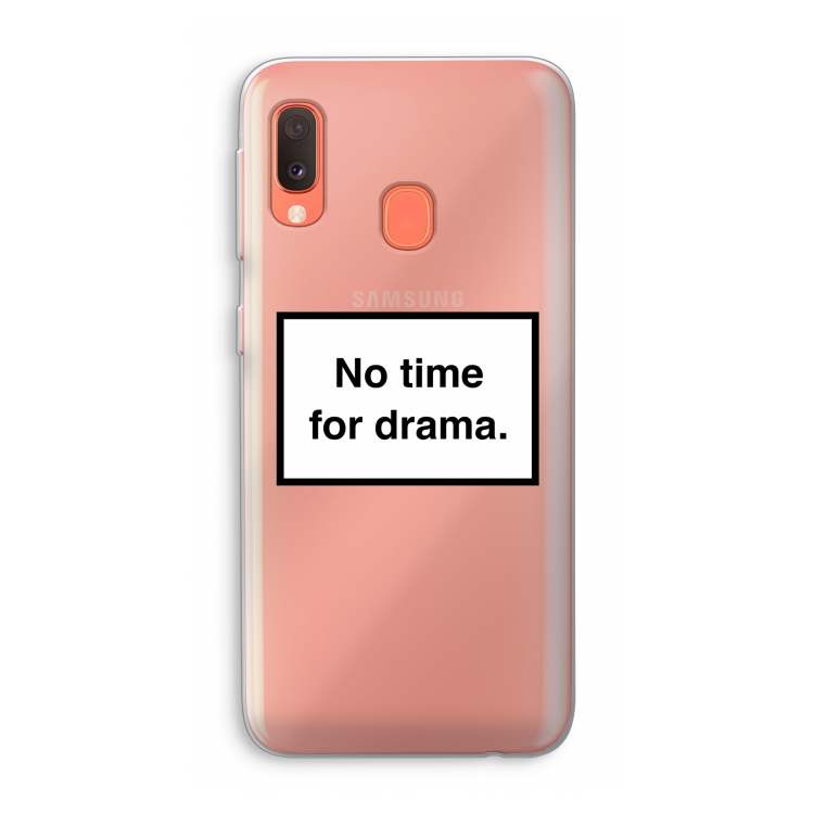 No drama: Samsung Galaxy A20e Transparant Hoesje