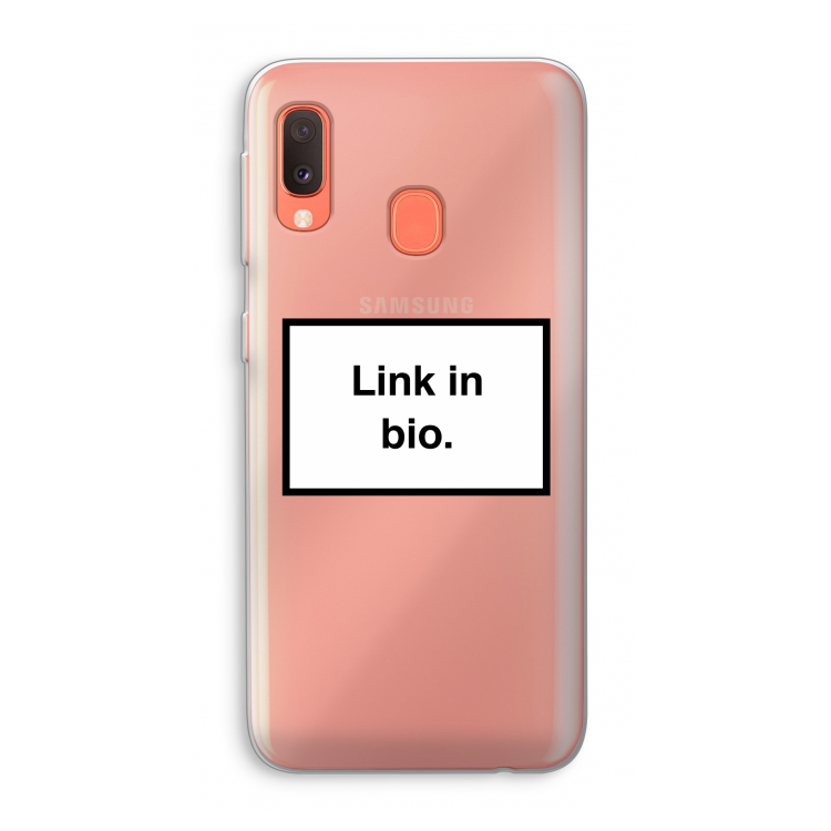 Link in bio: Samsung Galaxy A20e Transparant Hoesje