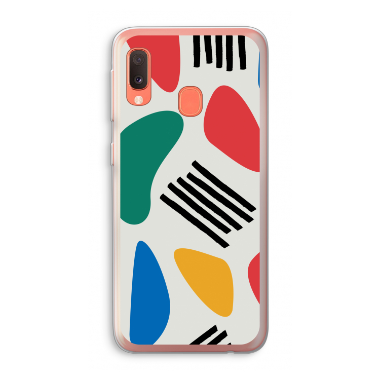 Illustratieve pop 1: Samsung Galaxy A20e Transparant Hoesje