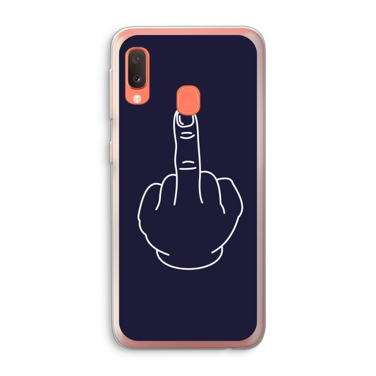 F**k U: Samsung Galaxy A20e Transparant Hoesje