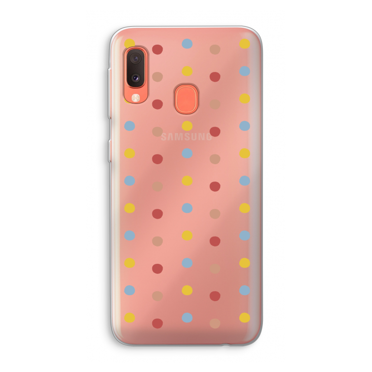 Bollen: Samsung Galaxy A20e Transparant Hoesje