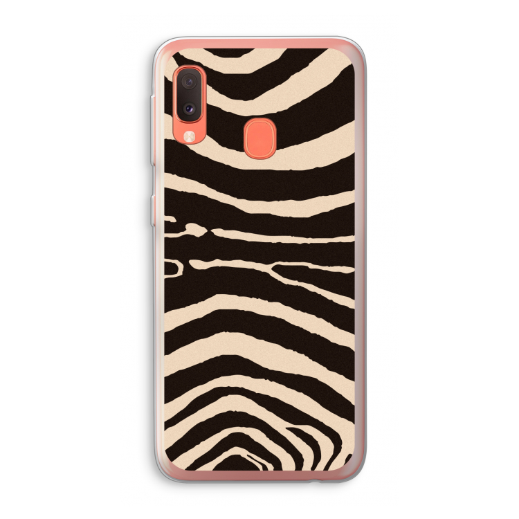 Arizona Zebra: Samsung Galaxy A20e Transparant Hoesje