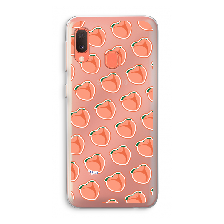 Just peachy: Samsung Galaxy A20e Transparant Hoesje