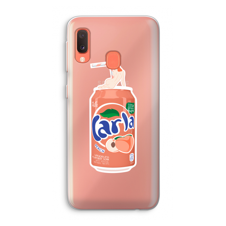 S(peach)less: Samsung Galaxy A20e Transparant Hoesje