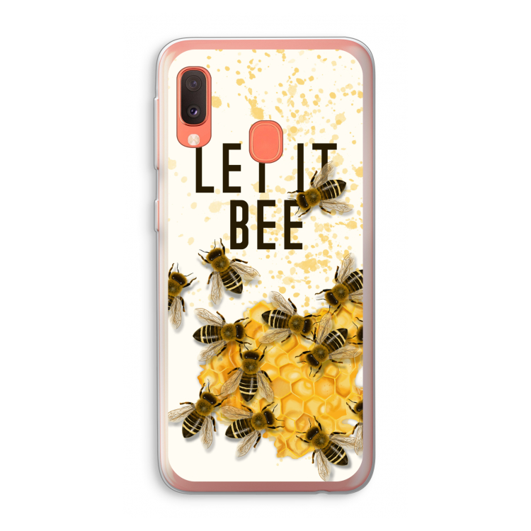 Let it bee: Samsung Galaxy A20e Transparant Hoesje