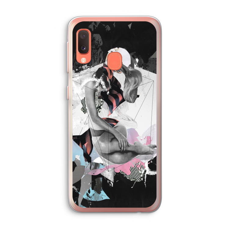 Camouflage de sommeil: Samsung Galaxy A20e Transparant Hoesje