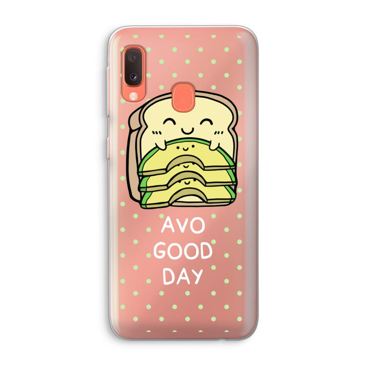Avo Good Day: Samsung Galaxy A20e Transparant Hoesje