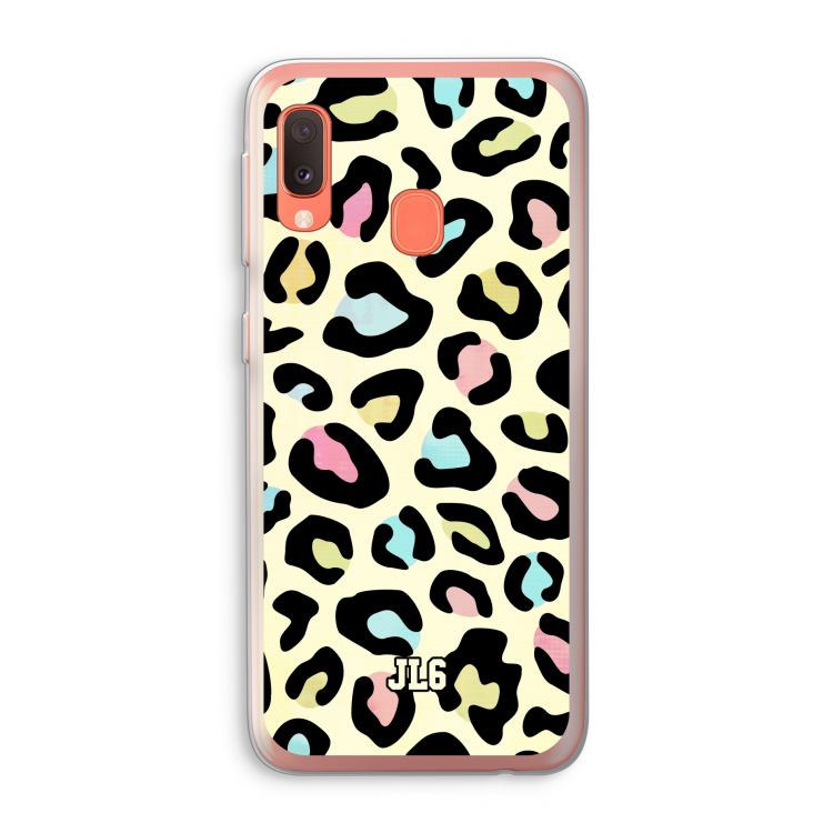 Leopard pattern: Samsung Galaxy A20e Transparant Hoesje