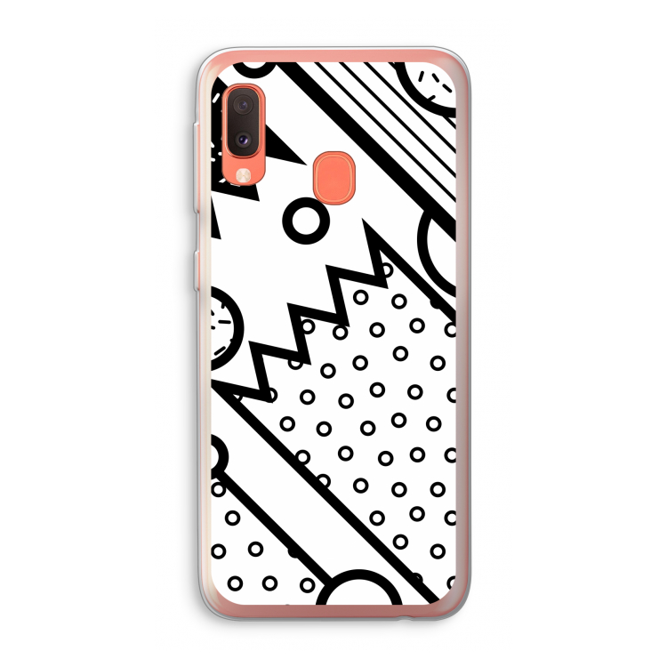 Pop Art #4: Samsung Galaxy A20e Transparant Hoesje