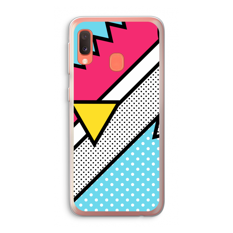 Pop Art #3: Samsung Galaxy A20e Transparant Hoesje