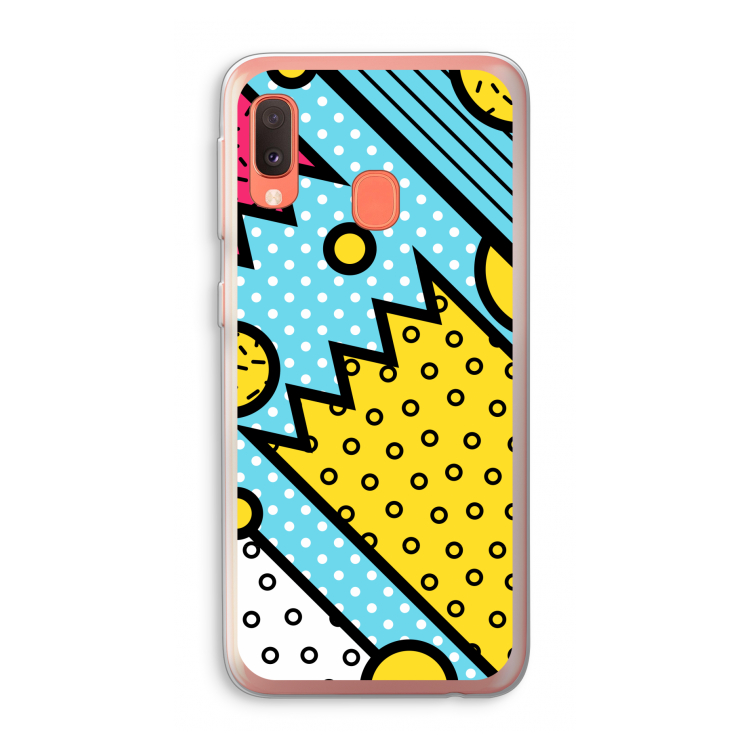 Pop Art #1: Samsung Galaxy A20e Transparant Hoesje