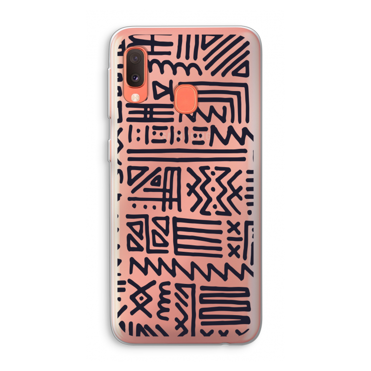 Marrakech print: Samsung Galaxy A20e Transparant Hoesje