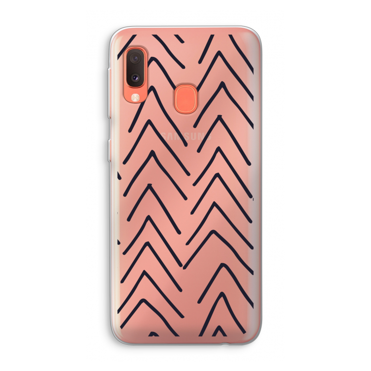 CaseCompany Marrakech Arrows: Samsung Galaxy A20e Transparant Hoesje