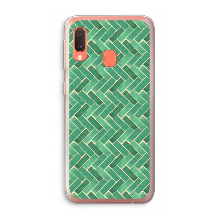 Moroccan tiles 2: Samsung Galaxy A20e Transparant Hoesje