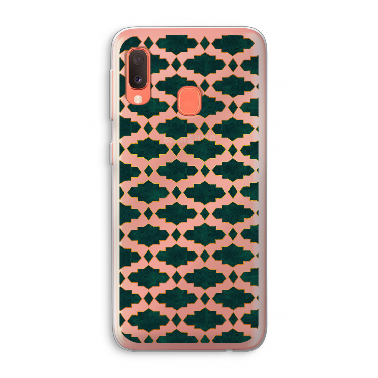 Moroccan tiles: Samsung Galaxy A20e Transparant Hoesje