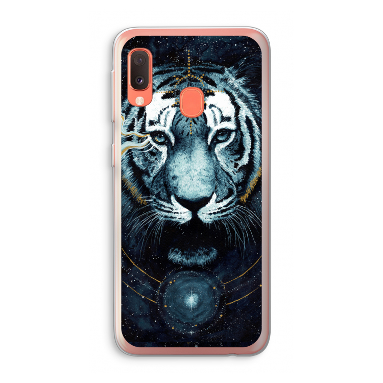 Darkness Tiger: Samsung Galaxy A20e Transparant Hoesje