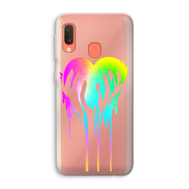 Hold My Heart: Samsung Galaxy A20e Transparant Hoesje