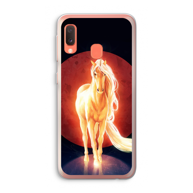Last Unicorn: Samsung Galaxy A20e Transparant Hoesje