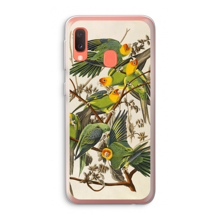 Carolinaparkiet: Samsung Galaxy A20e Transparant Hoesje