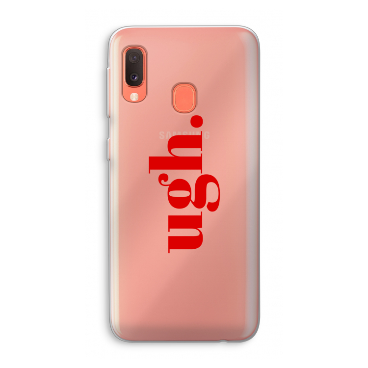 Ugh: Samsung Galaxy A20e Transparant Hoesje
