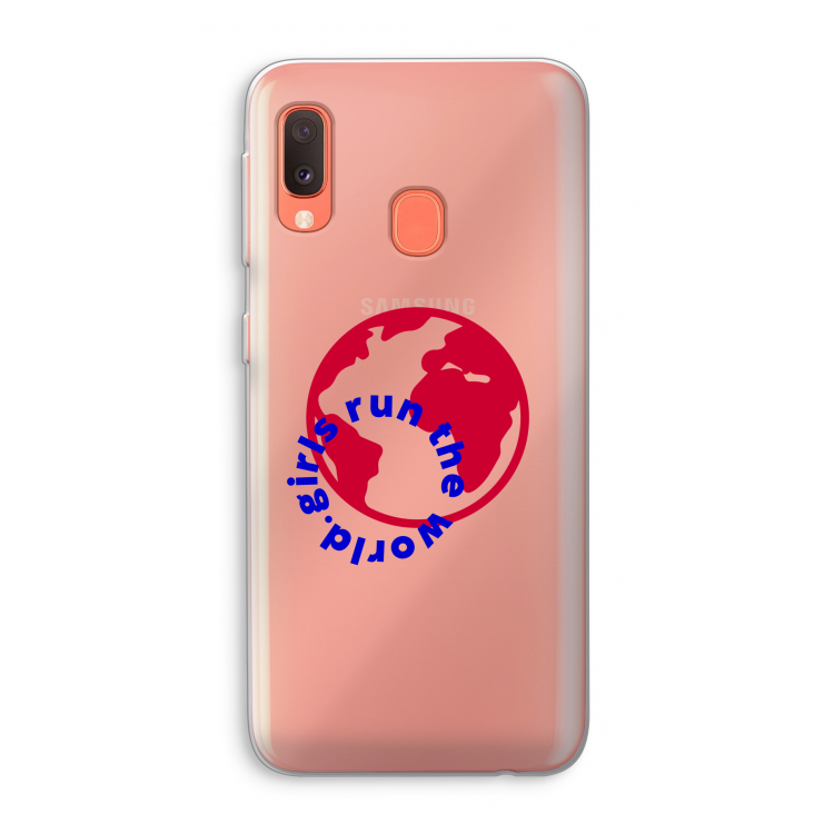 Run The World: Samsung Galaxy A20e Transparant Hoesje