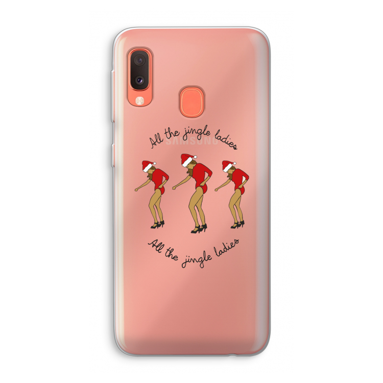 Jingle Ladies: Samsung Galaxy A20e Transparant Hoesje