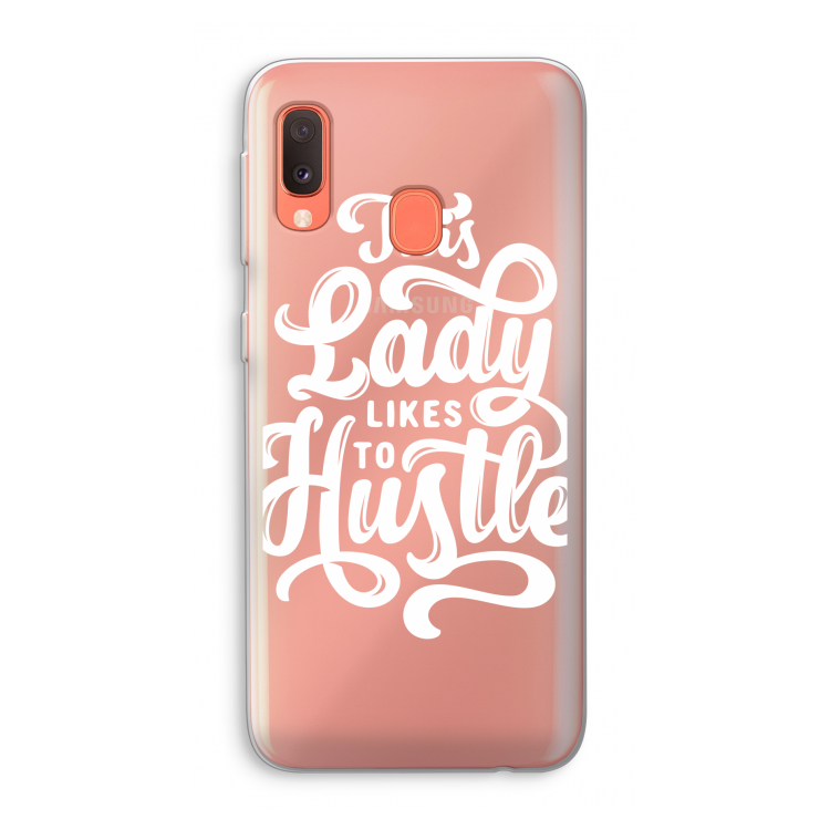 Hustle Lady: Samsung Galaxy A20e Transparant Hoesje