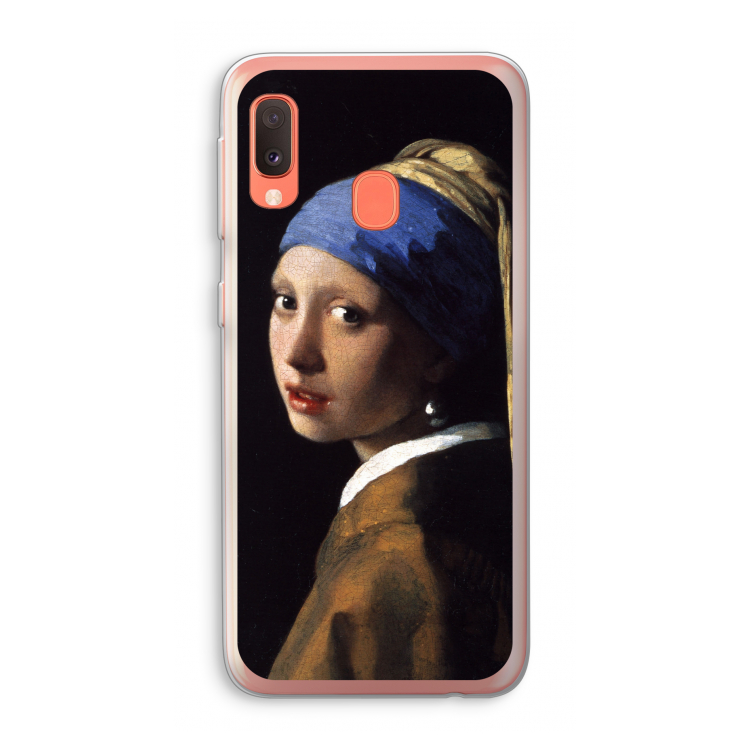The Pearl Earring: Samsung Galaxy A20e Transparant Hoesje