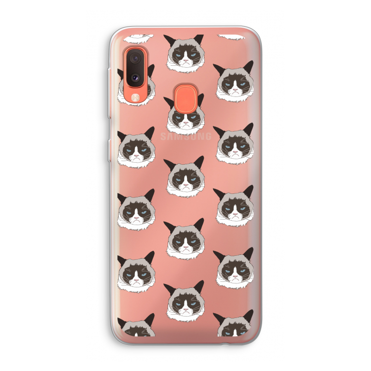 It's a Purrr Case: Samsung Galaxy A20e Transparant Hoesje