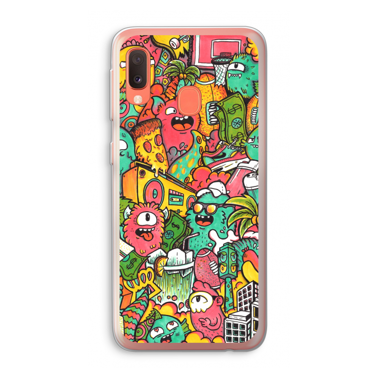 Vexx City: Samsung Galaxy A20e Transparant Hoesje