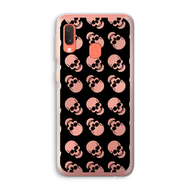 Musketon Skulls: Samsung Galaxy A20e Transparant Hoesje
