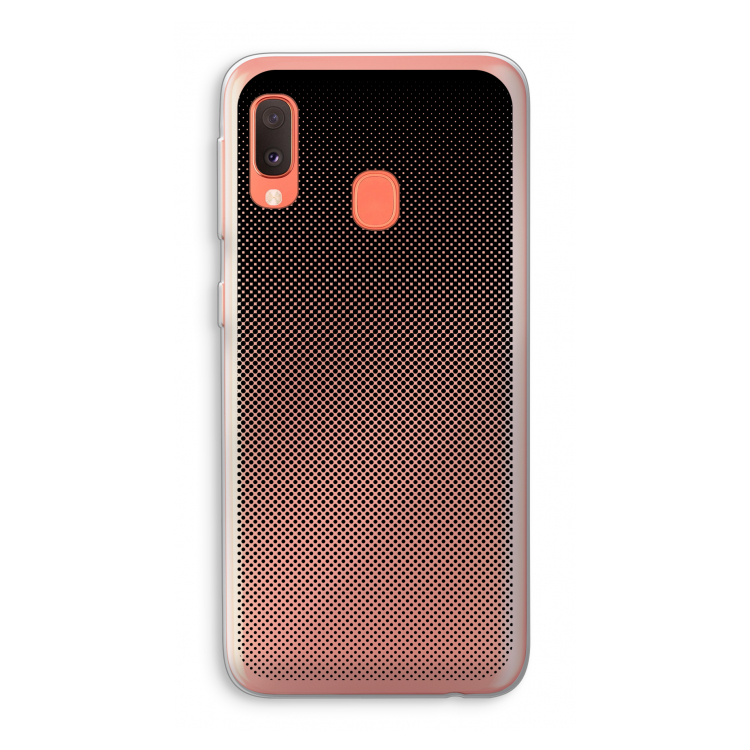 Musketon Halftone: Samsung Galaxy A20e Transparant Hoesje