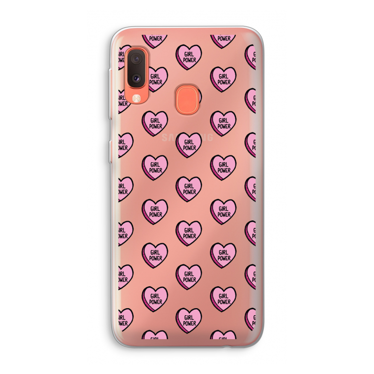 GIRL POWER: Samsung Galaxy A20e Transparant Hoesje
