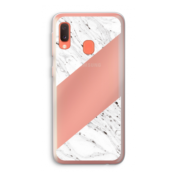 Biggest stripe: Samsung Galaxy A20e Transparant Hoesje