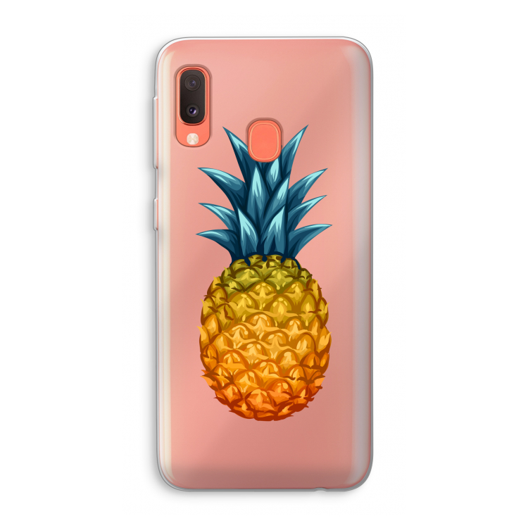 Grote ananas: Samsung Galaxy A20e Transparant Hoesje