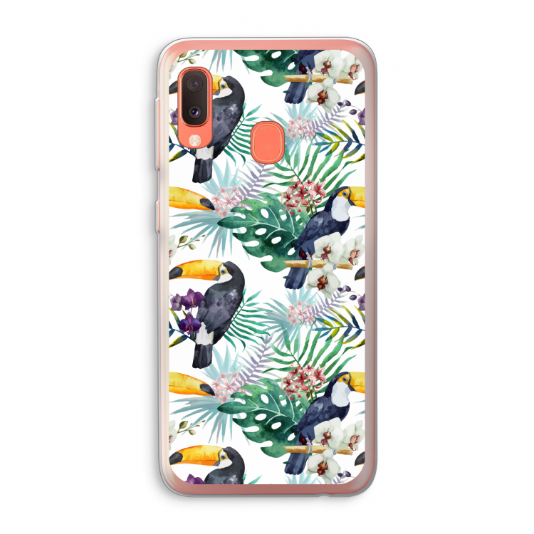 Tukans: Samsung Galaxy A20e Transparant Hoesje