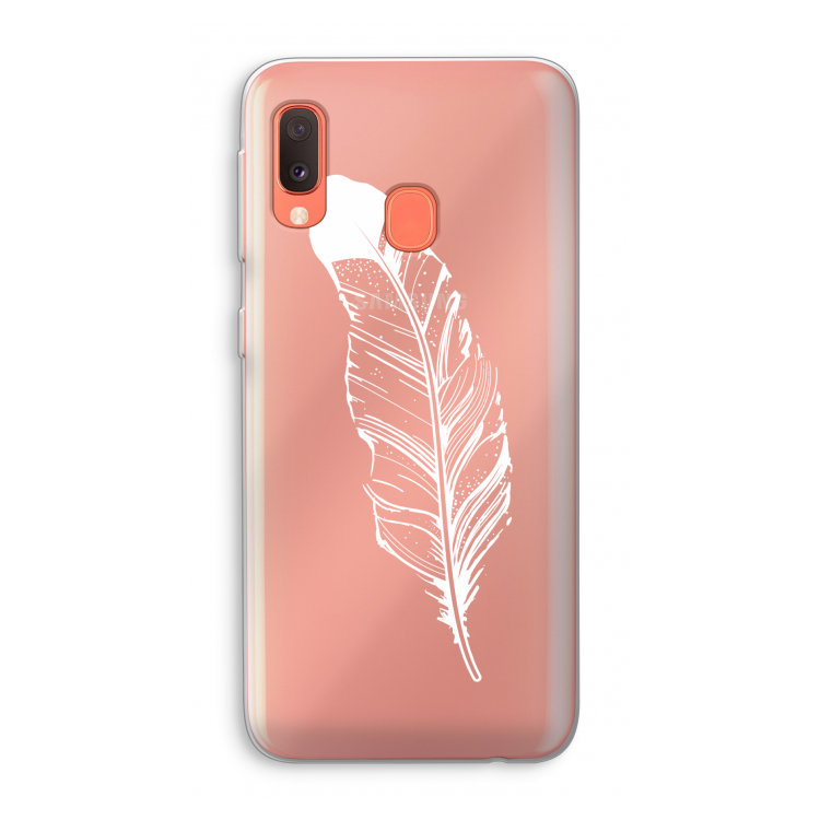 Pluim: Samsung Galaxy A20e Transparant Hoesje