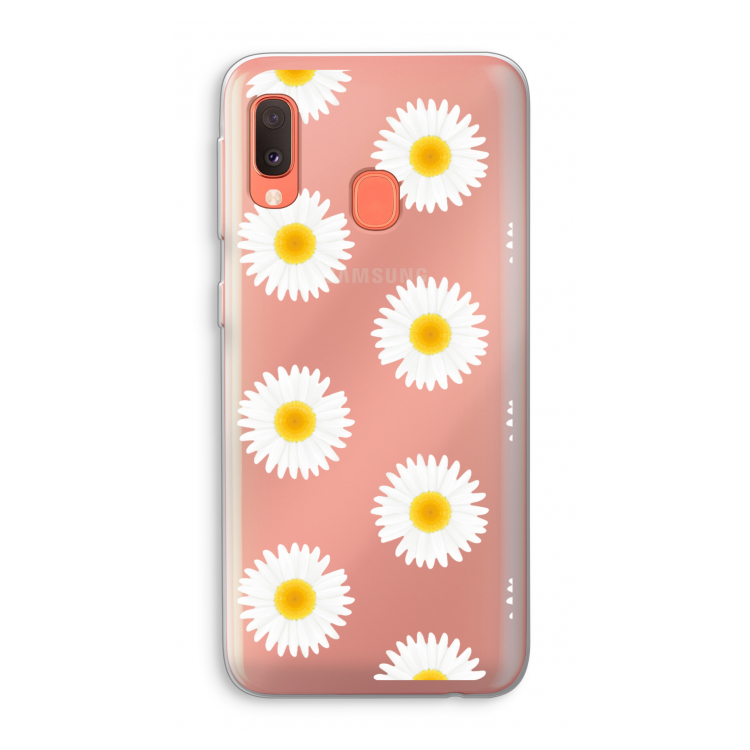 Margrietjes: Samsung Galaxy A20e Transparant Hoesje