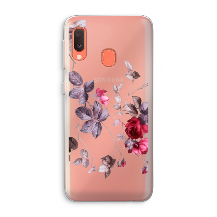 Mooie bloemen: Samsung Galaxy A20e Transparant Hoesje