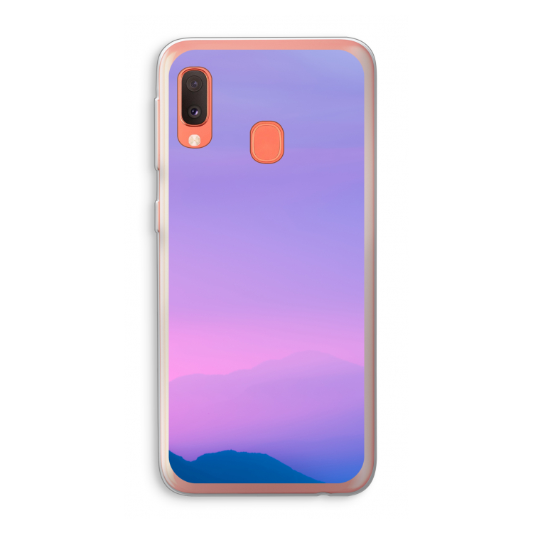 Sunset pastel: Samsung Galaxy A20e Transparant Hoesje