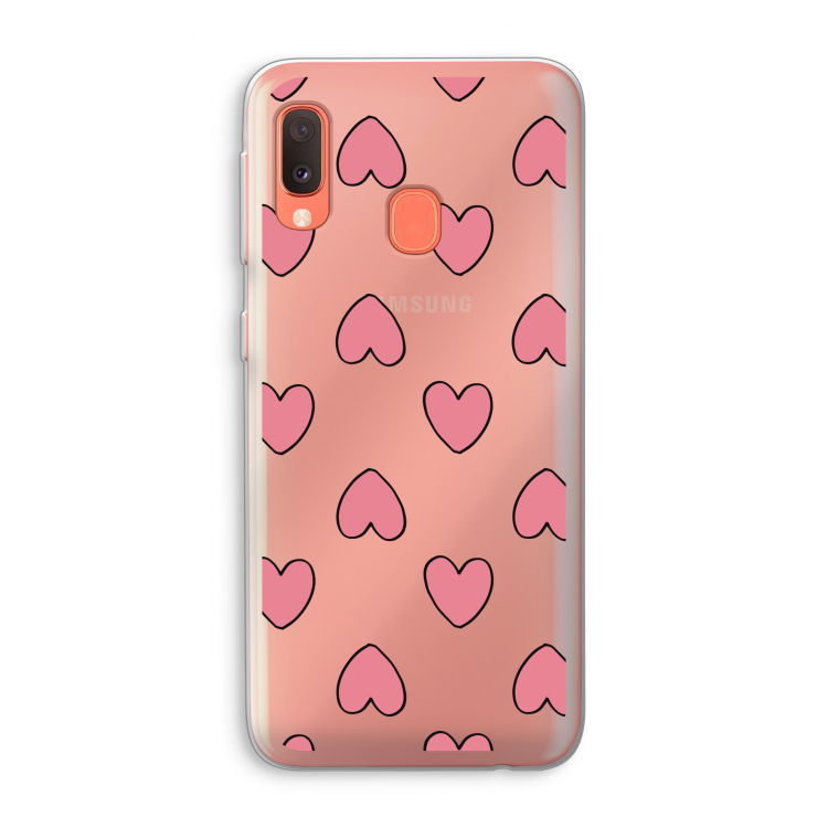 Ondersteboven verliefd: Samsung Galaxy A20e Transparant Hoesje